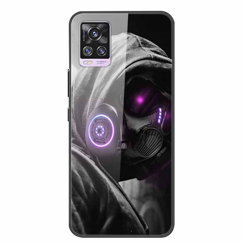 6.44" Tempered Glass Case For Vivo V20 Pro Case V 20 Pro Soft Bumper Hard Back Cover For Vivo V20 Pro 2020 Phone Case Coque Para