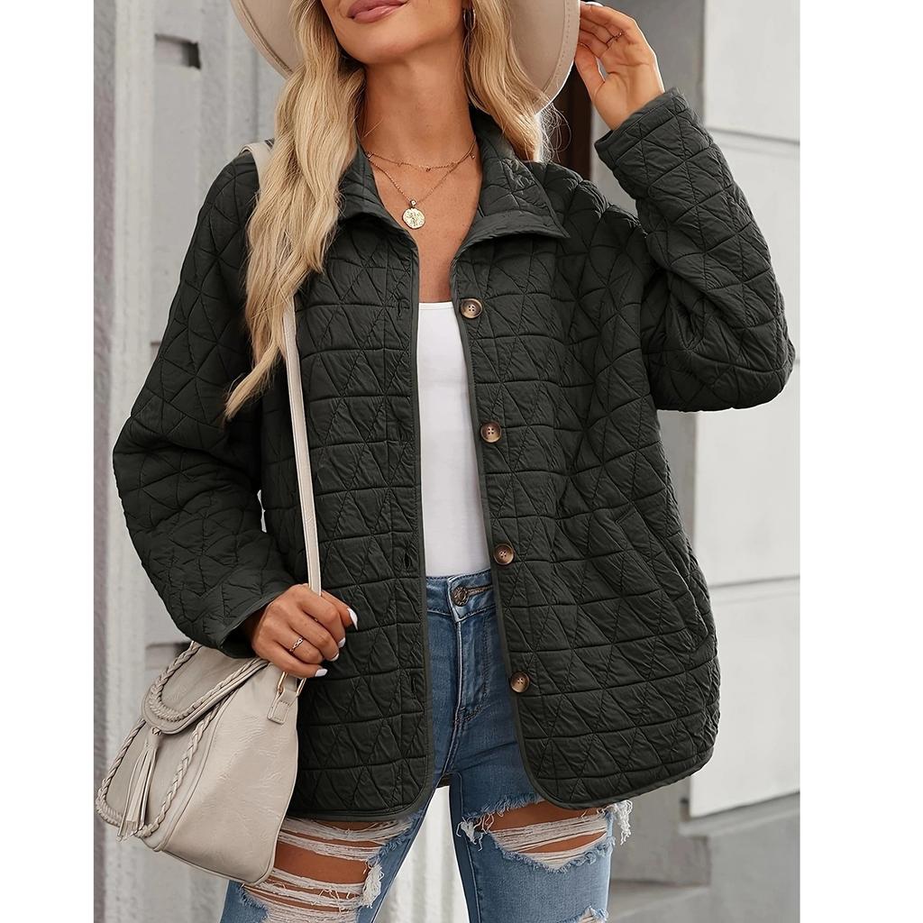 Women's Coat With Pockets And Lapel Warm Coat Tops Casual Coat