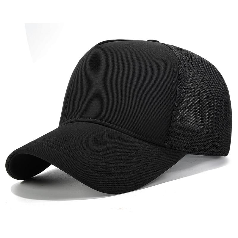 

Solid Color Baseball Cap Outdoor Men s Mesh Sun Hat чёрный