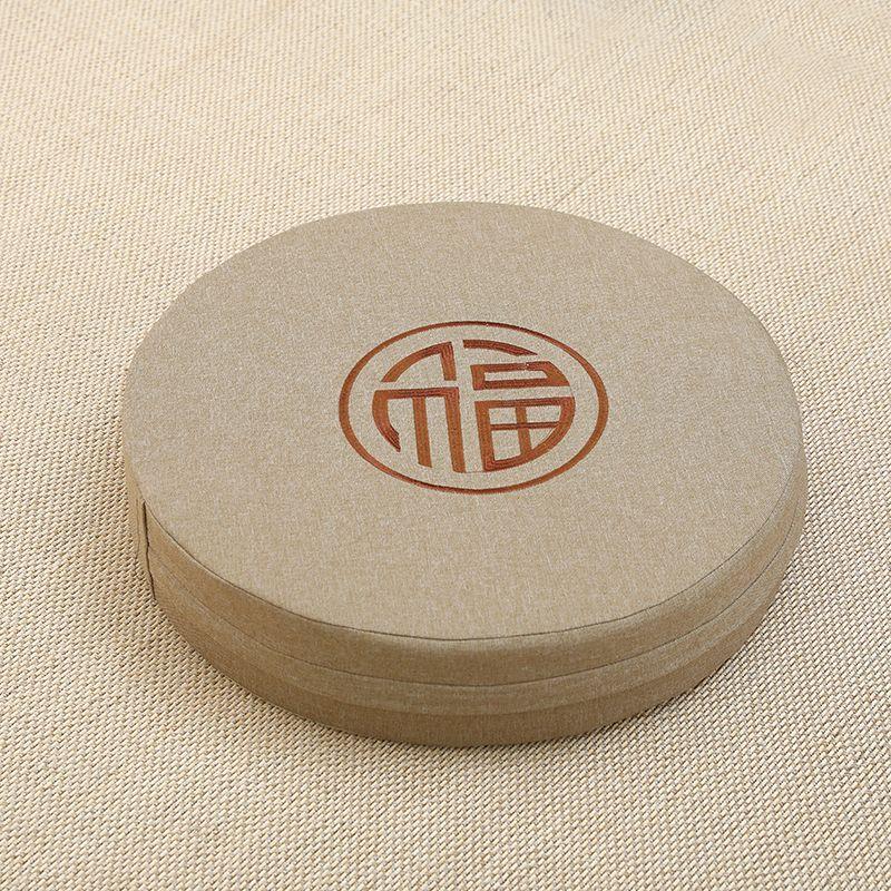 

Льняные подушки для сиденья футона, татами, напольная подушка из ткани, подушка для медитации на балконе, в эркере, пуфик, подушка для молитвы, подушка для медитации Khakis Diameter 40 height 6cm (hard foam Cotton)