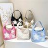 Large Capacity Star Hobo Bag Y2k Tote Bag Casual Pentagram Shoulder Bag  Girl