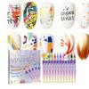 12 Stück/Set Nagel Acryl Graffiti Stift Bunt Nagelmarker Zeichnen DIY Beauty Nagelkunst Werkzeug Wasserdicht & Schnelltrocknend Nagelmark