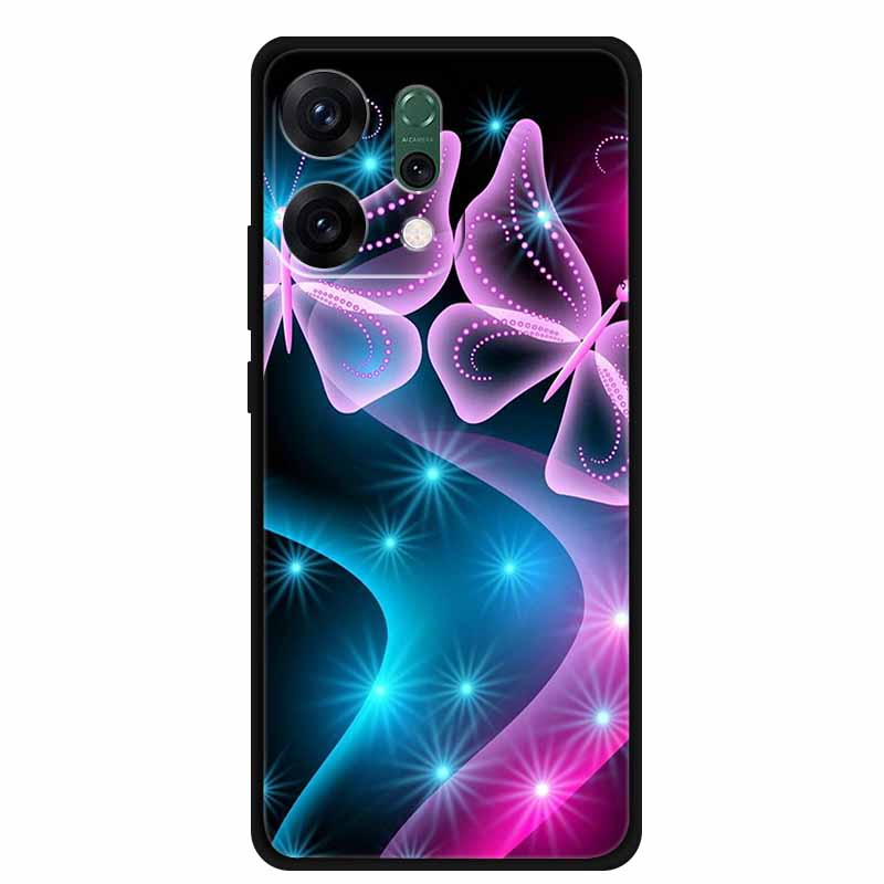 Für Oppo Reno 14 Pro Hülle Cartoon Muster Weiches Silikon TPU Hüllen Für Oppo Reno14 Pro Handyhüllen Neues Reno 14Pro CPH2739 Fundas