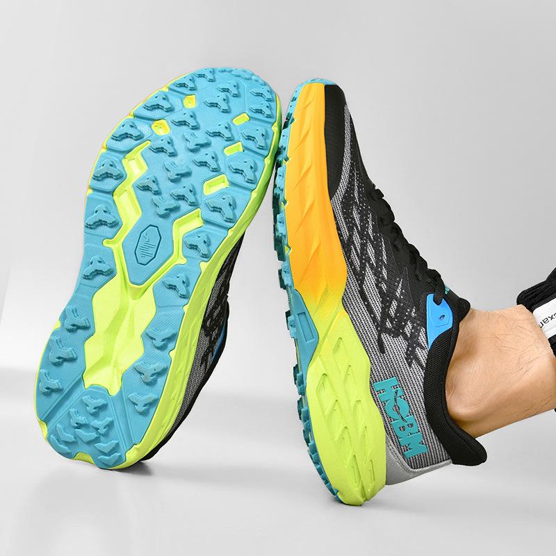 Marathon Laufschuhe Herren Bergsteigen Outdoor Bergsteigen Weiche Sohle All-Terrain Offroad Dämpfend Atmungsaktiv Stoßdämpfende Sneaker