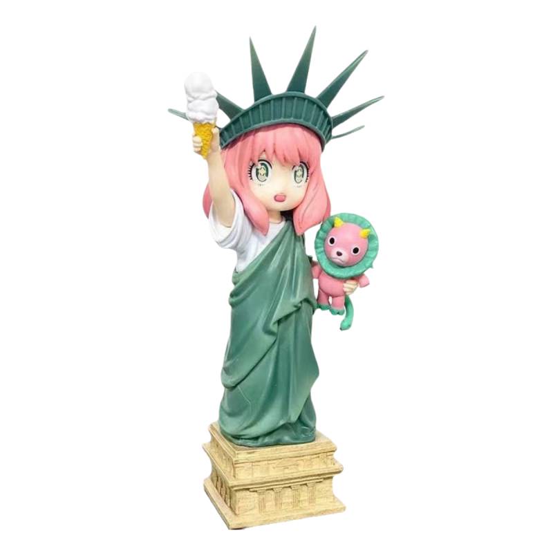 

Anya Family Spy Statue Of Liberty Anime Figure Cute Cosplay Model Xmas Gift