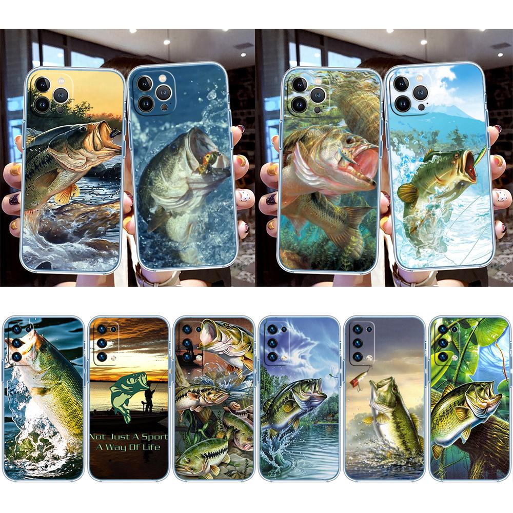 RE4 Angling Go Fishing Transparent Phone Case for Samsung Galaxy A04 A04S A14 A23 A34 A54 M23 M33 M52 M53