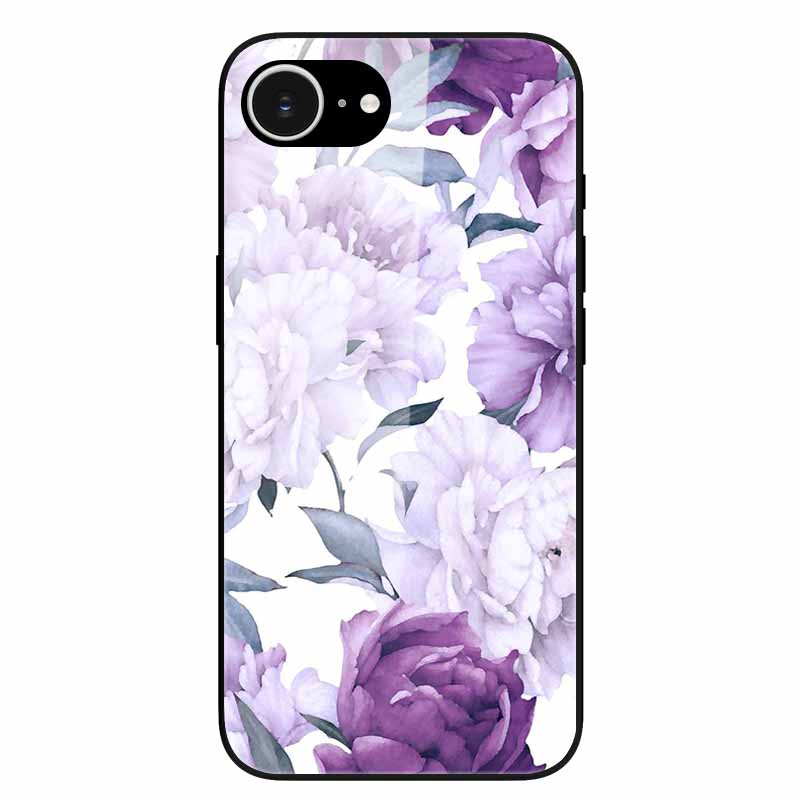 Tempered Glass Phone Cases For iPhone 16e 2025 Case Silicon Bumper Hard PC Back Cover Shell for iPhone SE (2025) / for iPhone16e