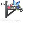Weather Resistant Wall Hanger Metal Plant Hook Heavy Duty Hanging Basket Bracket Decorative Parrot Decor Cat Flower Butterfly for Planter Lantern Bird