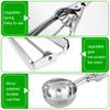 Ice Cream Spoon Kitchen Tools 3 Size Stainless Steel Spring Handle Mash Potato Watermelon Ball Scoop Home Kitchen Accessories