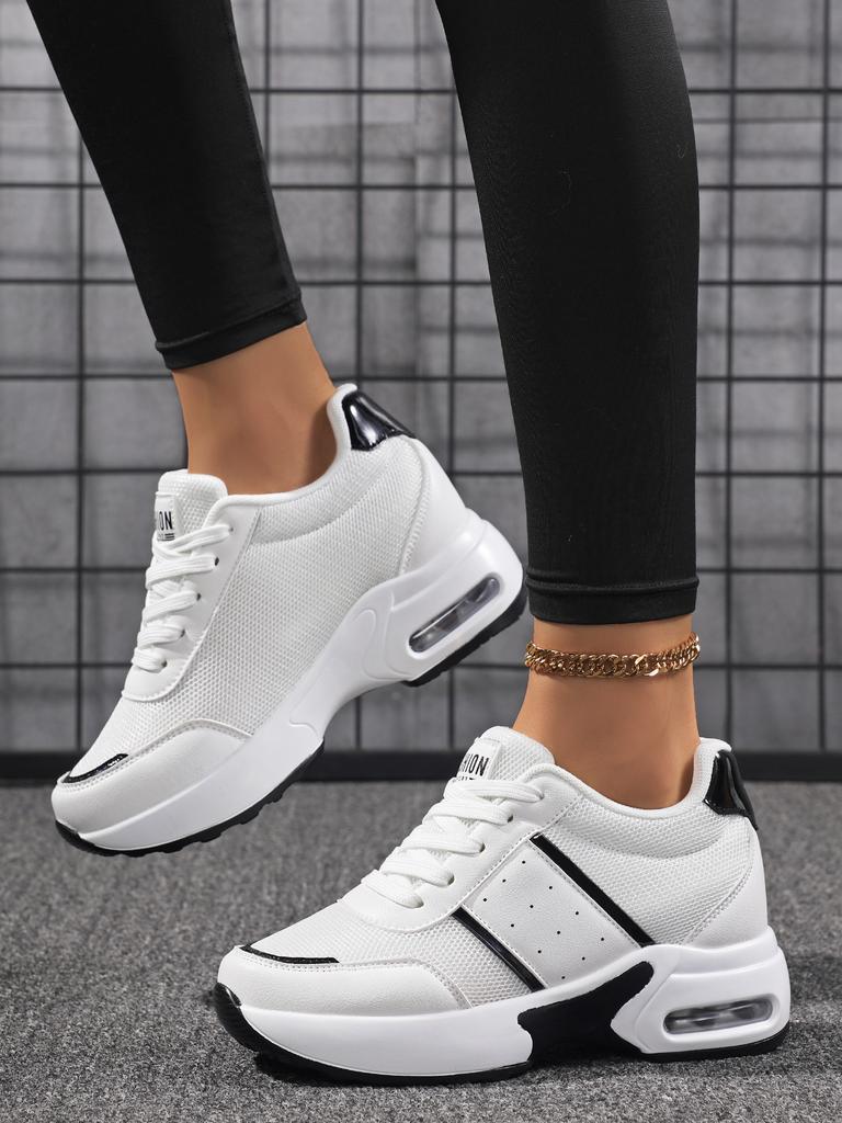 Women's Casual Lace-up Sneakers - Lightweight Walking Shoes