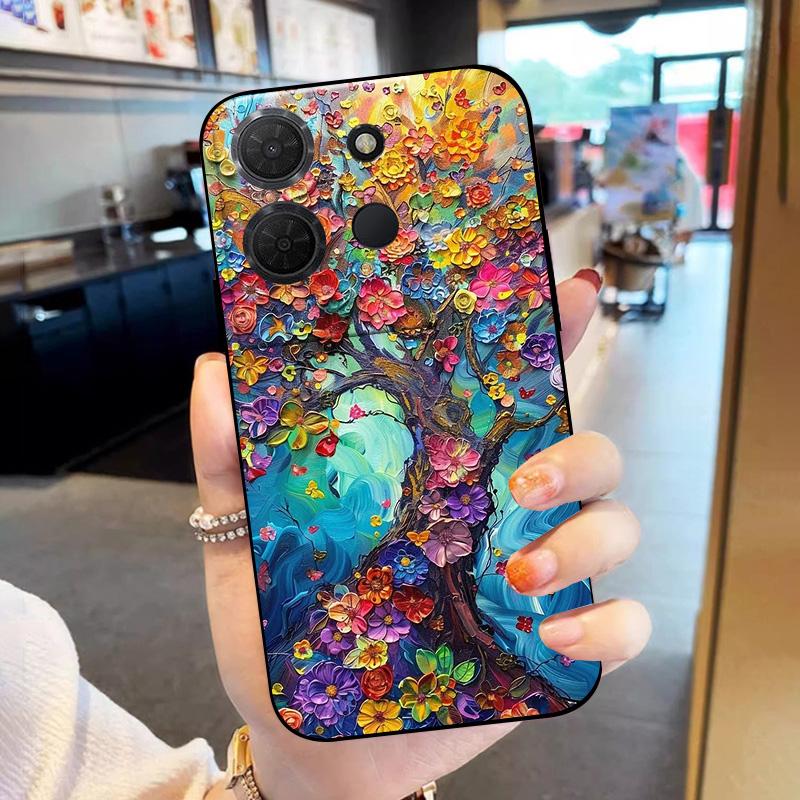 For TCL 503 Case Popular Painted Shell TPU Silicone Cover For TCL 503 Phone Case Protective Soft Cover Shockproof Funda Coque