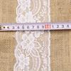 15*240 CM Vintage Jute Burlaps with White Lace Roll Craft Ribbon for Wedding Decoration In Table