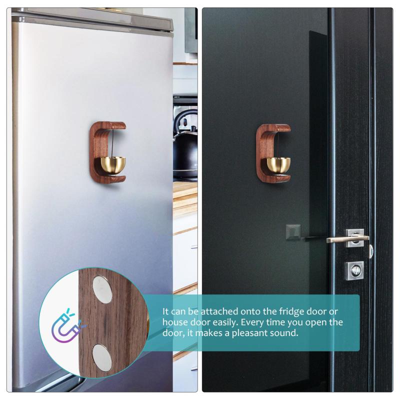 Doorbell Wooden Wind Clock Game Wireless Doorbell Access Door Bell Decorative Wind Bell For Home Opening Home Decoration