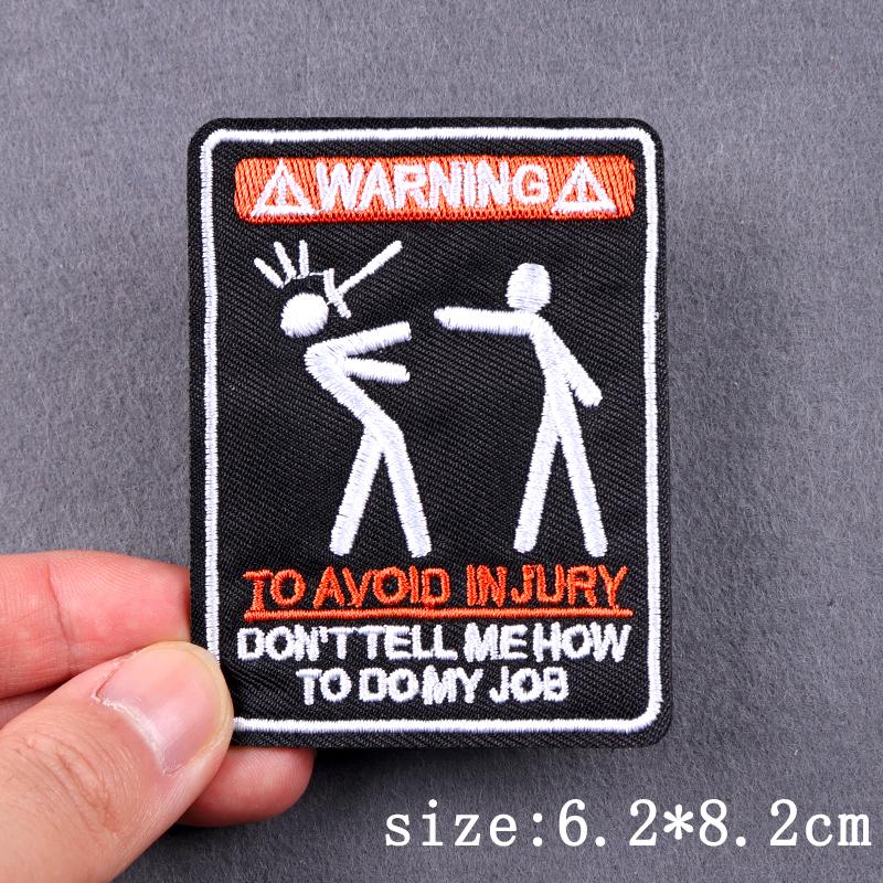 Skull Punk Embroidery Patches For Clothing Hip Hop Animal Patch Iron On Patches On Clothes Heart Sexy Patch For Clothes Stickers