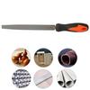 Cut Mill File Flat, 6/8 Inch Flat Hand File with High Carbon Hardened Steel, Ergonomic Grip, Plastic Handle, Finder Flat File for Sharpening Mill