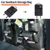 AAADQ1 Car Seatback Organizer Anti-Kick Pad Trunk Storage Bag Accessories For Opel Astra Insignia Corsa Zafira Meriva Mokka Vivaro Vect