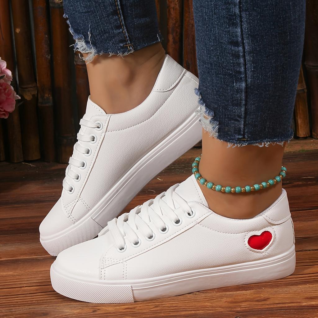 Small White Shoes Female 2025 New Soft Bottom Non-slip Running Student Shoes Casual Hundred with Flat Bottom Basic Students Female Board Shoes