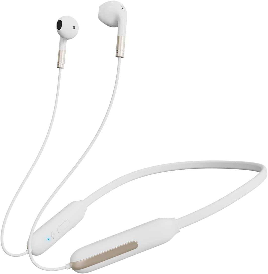 

[Оборудованы усовершенствованным Bluetooth 5.2, сверхнизкая задержка] Наушники Bluetooth с шейным ободом, качество звука Hi-Fi, глубокие басы, висят на шее,