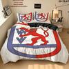 Wuppertaler Sv Bettwäsche Steppdecke Set Bettbezug Kissenbezug Heimdekoration Geburtstagsgeschenk (1 Bettbezug + 2 Kissenbezüge, ohne Füllung)