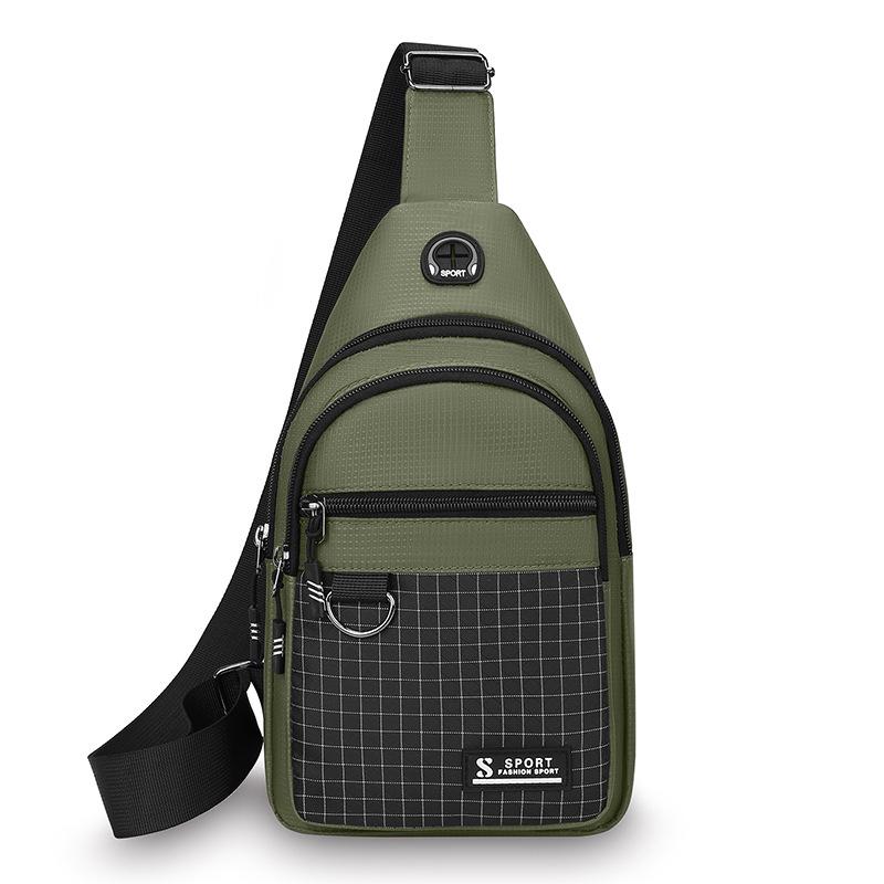 Men's Korean Style Water-Resistant Crossbody Bag: Versatile, Large Capacity, Multi-Layer Backpack for Outdoor Casual Use