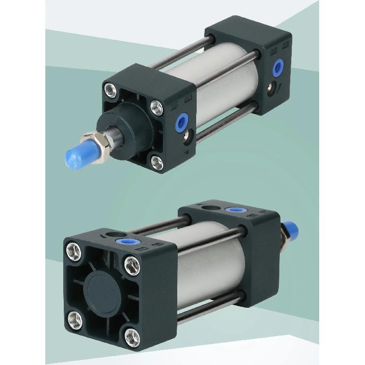 SC Standard-Luftzylinder SC32/40/50/63mm Bohrung Kleiner Pneumatikzylinder Kolben 25/50/75/100/150/200/250mm Hub