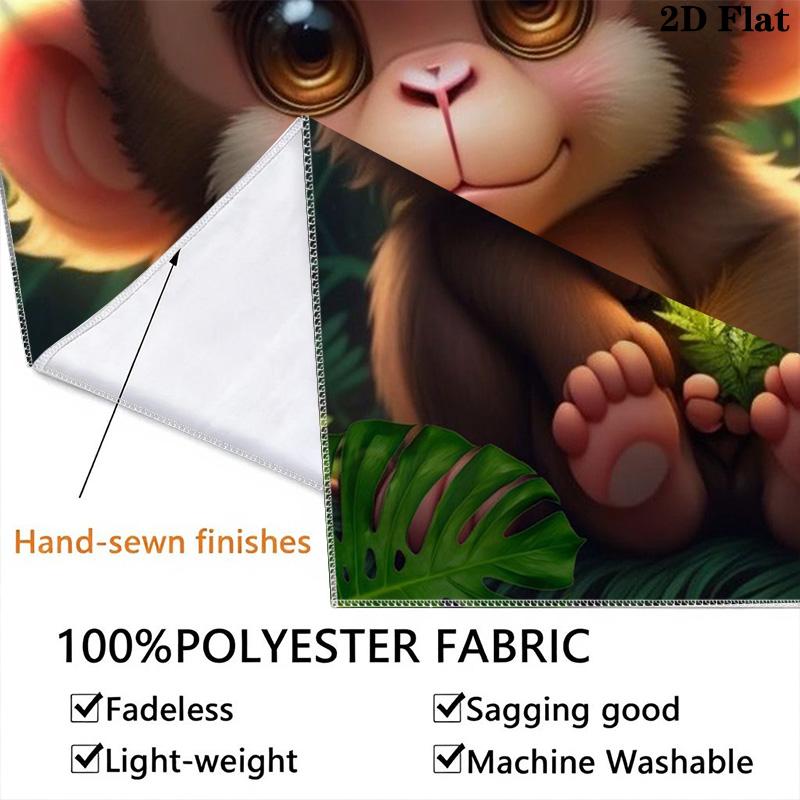 Cute glowing little monkey Pattern Home Decor Tapestry, Wall Hanging, Decorative RV Wall Cloth.MGT0918370