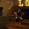 Creative Led Star Shaped Lights Christmas Tree Small Night Lights Love Romantic Bedroom Outdoor Decoration Warm