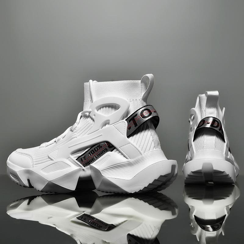 Außenhandel Herren Trend Dad Schuhe 2025 Herbst Fly-Woven High-Top Freizeit Sportschuhe Herren Ultraleicht Übergröße Herrenschuhe