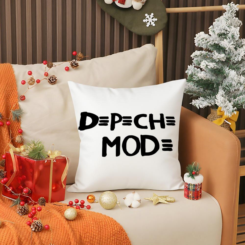 Rock Band D-DEPECHE MODE Pillow Case Anti-dustmite Pillow Invisible zipper silky short plush Sofa cushion cover