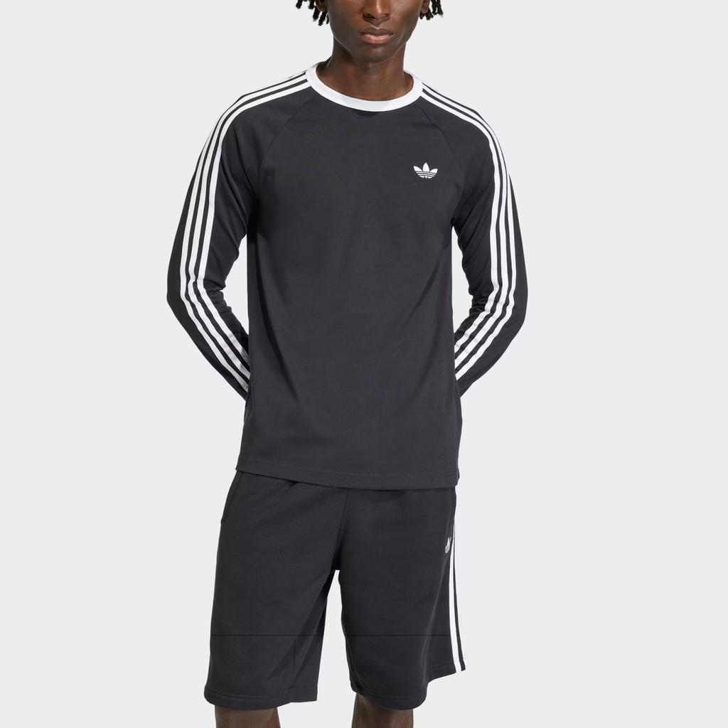 Adidas Originals 3-Stripes Crew Neck Long Sleeve T-Shirt Men Tops KE3546