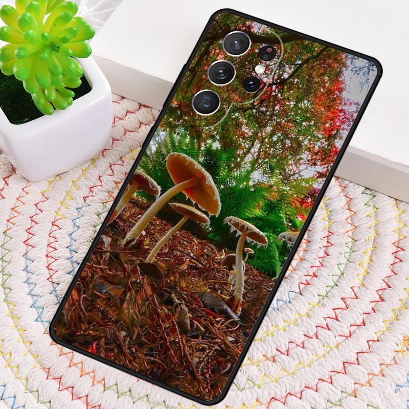Mushroom Forest print Silicone Phone Case For Samsung Galaxy note 10 pro S26 S25 S24 S23 S22 S21 Plus S25Ultra Capa Cover