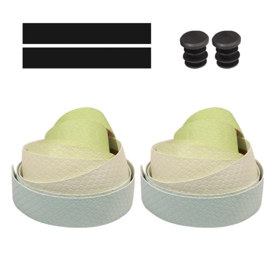 

2 рулона ленты для руля велосипеда, лента для руля шоссейного велосипеда EVA, толстая нескользящая лента для руля велосипеда, обмотка для руля велосипеда зелёный