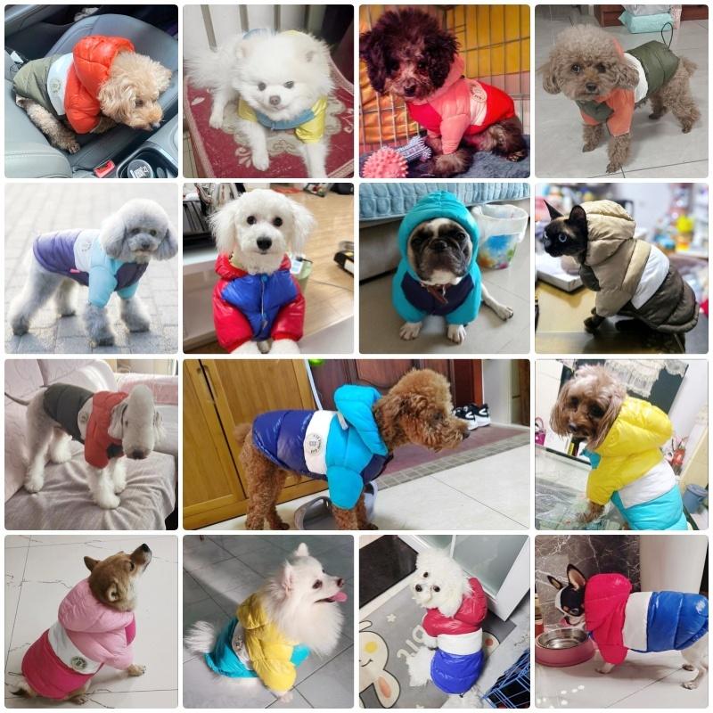 Padded Winter Warm Dog Clothes Fashion Dog Coat Jacket Pet Puppy Down Jacket Soft Cat Coat Pet Costumes French Bulldog Clothes