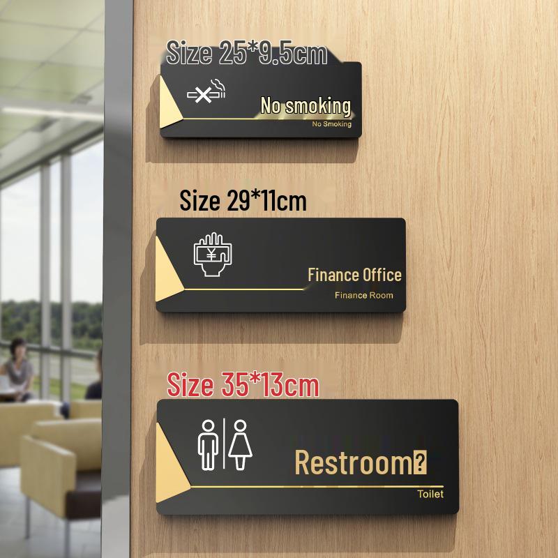 3D Acrylic Office Door Sign – General Manager, Meeting Room, School, Company Department