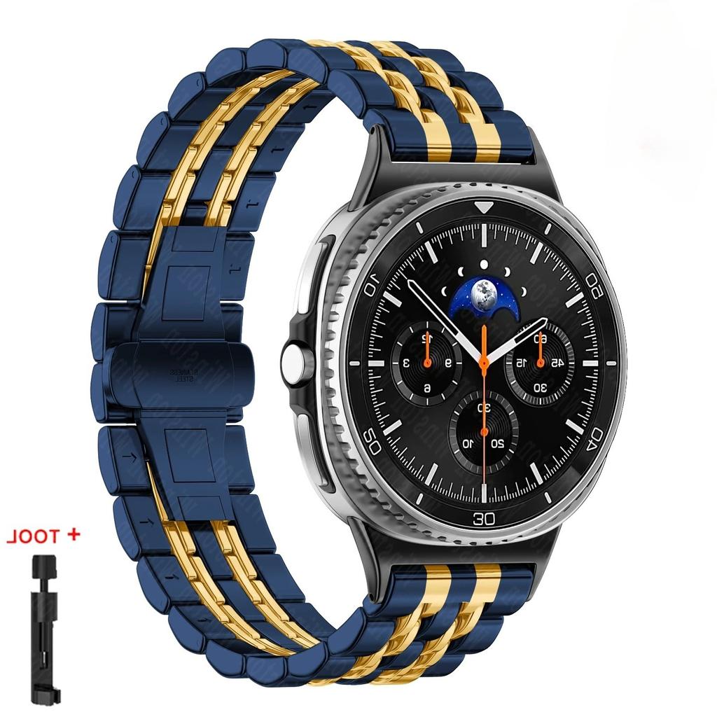 Für Samsung Galaxy Watch 8 40/44mm 8 Classic 46mm Metallarmband Edelstahlband Armband Business-Uhrband