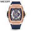 New Meigel Men's Watch, Fashion Square Luminous Sports Watch Men's