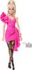 Mattel Barbie Deluxe Style Doll JJN73, Pink Asymmetrical Mini Dress, Black Lace Tights, Blonde Ponytail, Barbiecore, Ages 4+