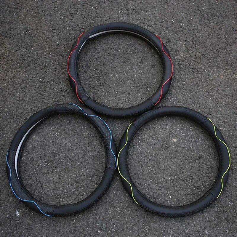 My Good Car Leather Car Steering Wheel Protection Cover Steering Covers For Jeep Compass 2016 2017 Renegade 2015 2016 2017 Car