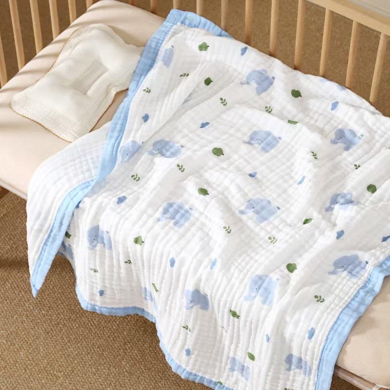 Pure Cotton Gauze Baby Towel & Swaddle Blanket