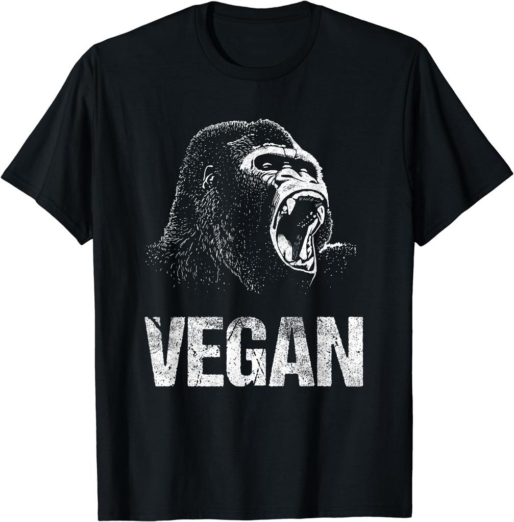 Vegan T-Shirt Cool Vegetarian Food Tee Print Tshirt Men Women TShirt Fashion Short-sleev Casual Creativity Tee Streetwear Tops
