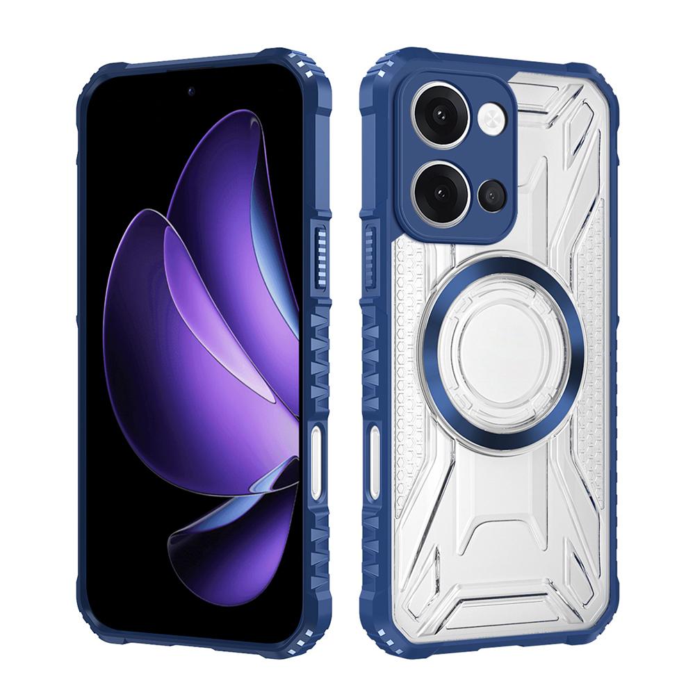 KEYSION Transparent Magnetic Case for VIVO Y05 Soft Silicone+PC Heavy Duty Shockproof Phone Cover for VIVO Y11 Y11d Y21 5G 2026