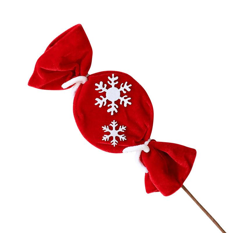Christmas Candy Cane Diy Decorations With Striped Plush Material For Holiday Festivities