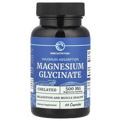 Magnesium Glycinate, 60 Capsules (250Mg Per Capsule)