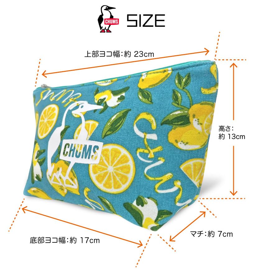 CHUMS Booby Print Tasche, Kosmetiktasche, Kleinteile-Etui CH60-3828 (G005: Heather Gray)