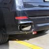 Black Exhaust Tips Tailpipe Muffler Trim For BMW X5 F15 2014-2018 M Sport