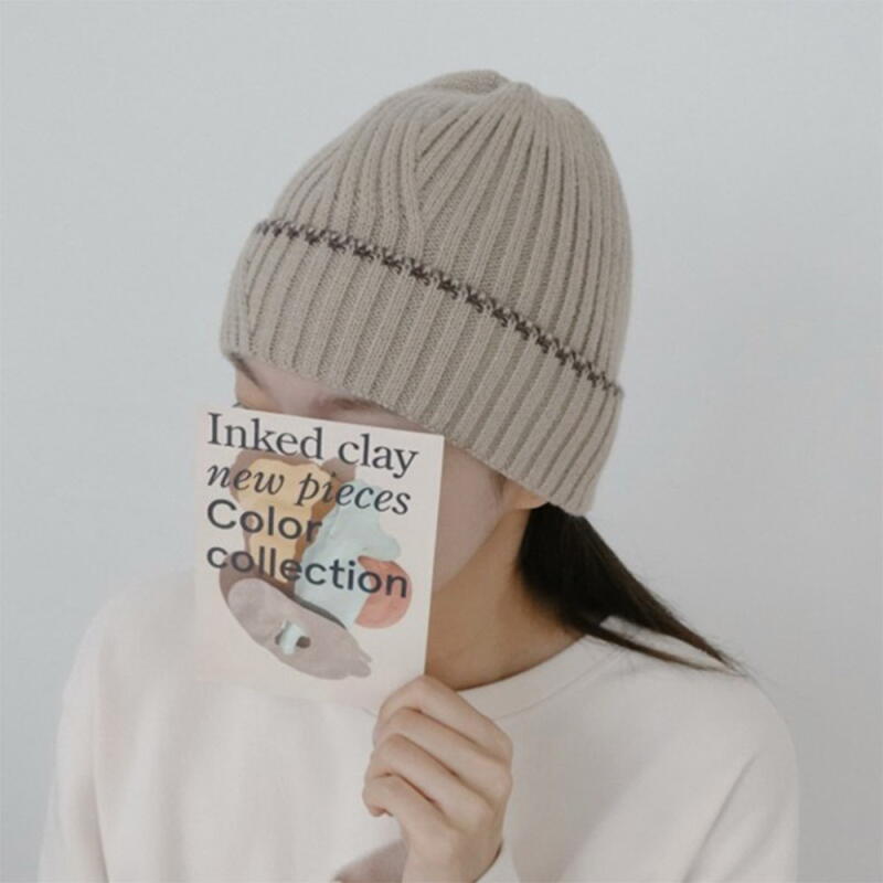 Women's Sweater Folding Men's Bone Hat Beanie