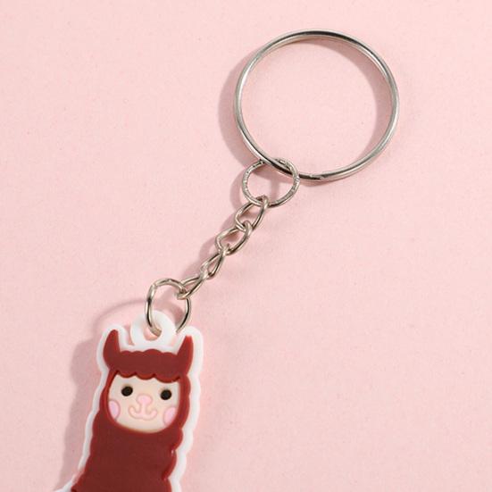 4/8 szt. Breloczek w kształcie alpaki Kreskówkowy brelok z uroczym lamasem Wypełniacze do torebek na przyjęcie Prezenty urodzinowe na Boże Narodzenie Breloczek do torebki Akcesoria do portmonetki