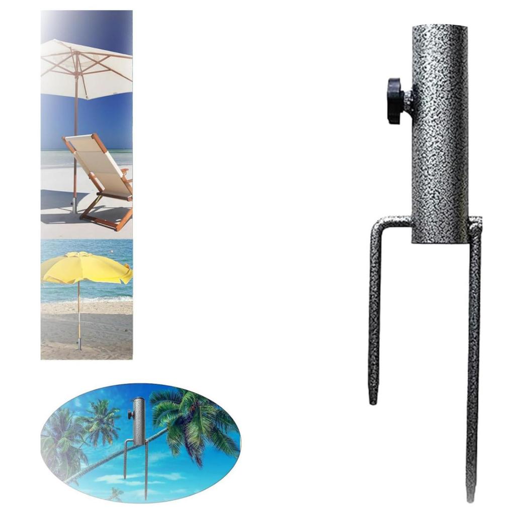 Outdoor beach fishing umbrella ground plug