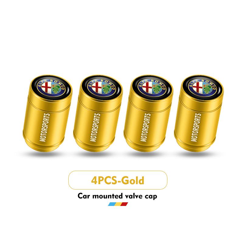 Pro Alfa Romeo 2026 Horká nálepka Kryt ventilku pneumatiky kola auta Prachotěsný uzávěr Příslušenství s logem Pro Alfa Romeo Giulietta GT 159 1