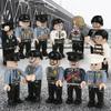 12pcs Sets City Police MOC Military 4.5cm People SWAT Building Blocks Figures Soldier Bricks Mini Toys for Boys Gift Toys